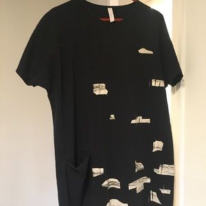 Black Eve Gravel cotton tunic dress